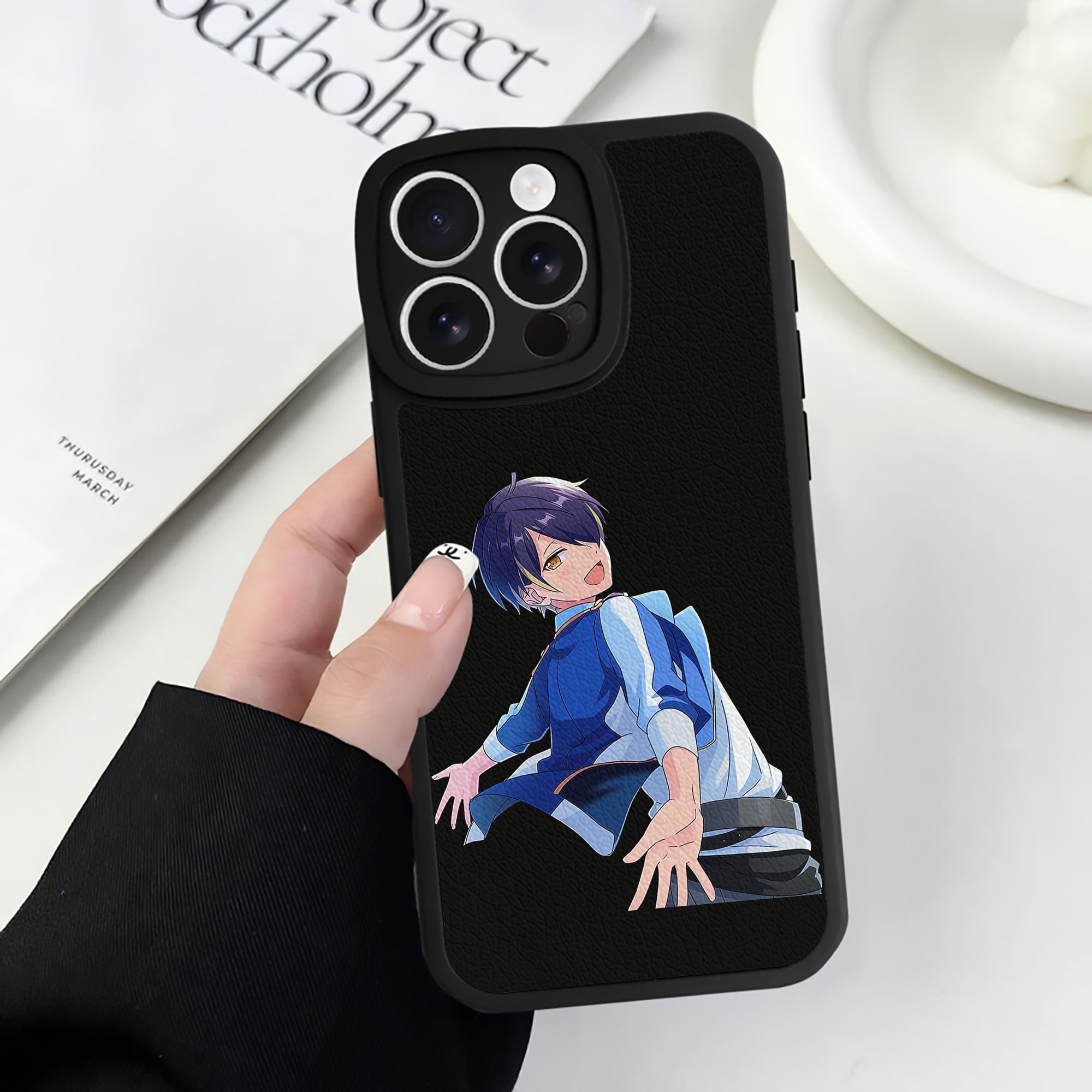 （画像用） あんさんぶるスターズ! Ensemble Stars 【iPhone 16シリーズ対応】シリコンスマホケース（レザー調） 材質：シリコン